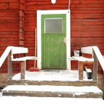 Dörr på Timmerbyggningen