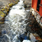 Vårflod bakom smedjorna