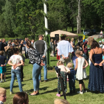 Midsommar, dans runt stång