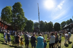 Midsommar, dans runt stången